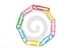 Colored paper clip