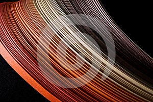 Colored paper strips