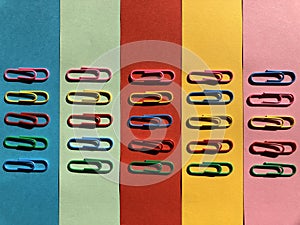 Colored paperclips