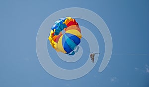 Colored parachute photo