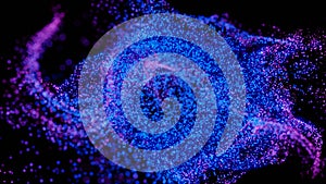 Colored Particles Abstract Background Theme