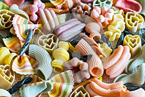 Colored pasta