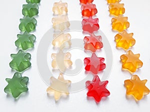 Colored pastel stars