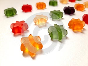 Colored pastel stars