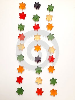 Colored pastel stars