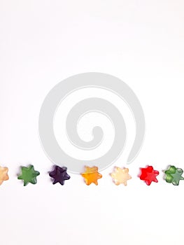 Colored pastel stars