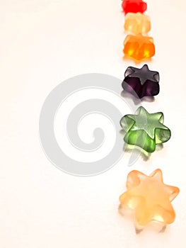 Colored pastel stars