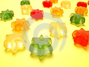 Colored pastel stars