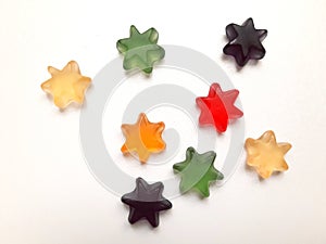 Colored pastel stars