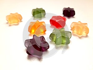 Colored pastel stars