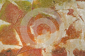 Colored pattern and spot on jadestone texture