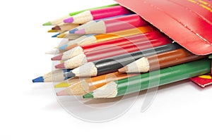 Colored pencil in box