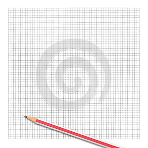 Colored pencil on graph paper