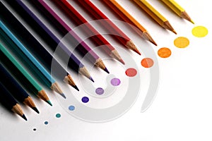 Colored pencil points