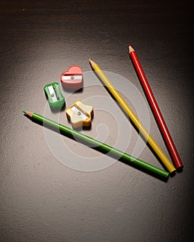 Colored Pencil Sharpeners and Pencils