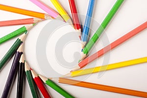 Colored Pencils Abstract! Circle