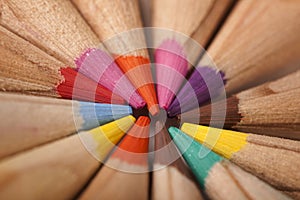 Colored Pencils Abstract! Circle