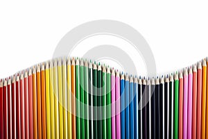 Colored Pencils Abstract Wave