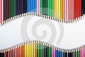 Colored Pencils Abstract Wave