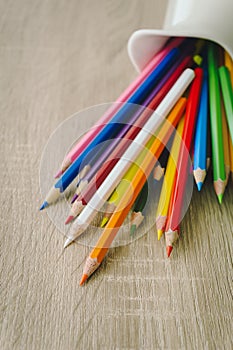 Colored pencils background