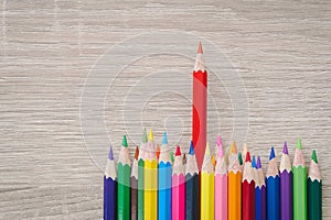 Colored pencils background