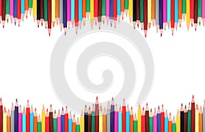 Colored pencils frame