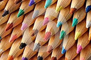 Colored Pencils Macro