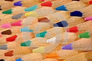 Colored Pencils Macro