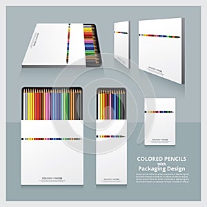 Colored Pencils with Packaging Design