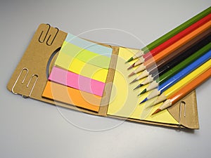 Colored pencils sharpened