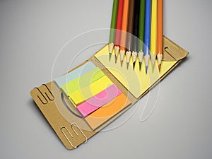 Colored pencils sharpened