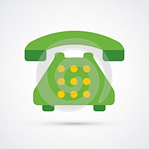 Colored phone trendy symbol. Vector illustration