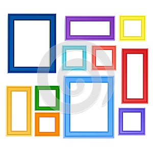Colored photo frames
