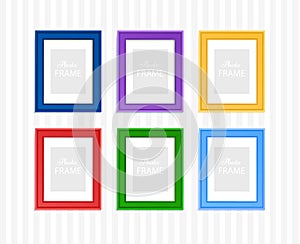 Colored photo frames
