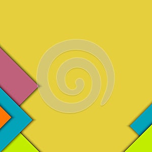 Colored pieces of paper. Vector background.