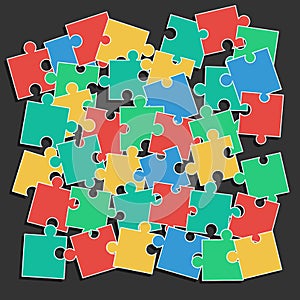 Colored pieces puzzle