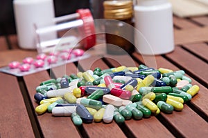 Colored pills for effective treatment