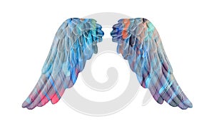 Colored plaster wings