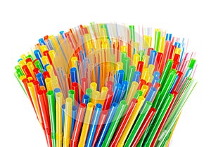 Colored Plastic Drinking Straws