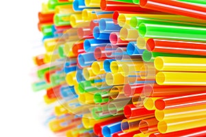 Colored Plastic Drinking Straws