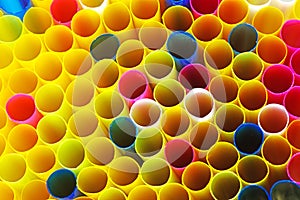 Colored plastic drinking straws .Background