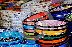 Colored pottery
