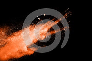 Colored powder explosion