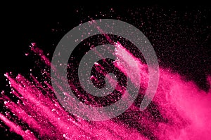 Colored powder splash cloud