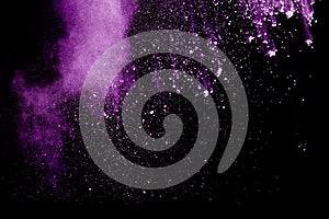 Colored powder splash cloud