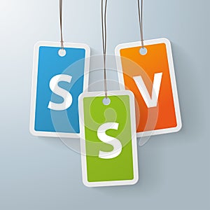 2 colored price sticker SSV photo