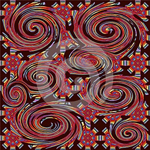 Colored psychedelic spiral