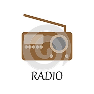 colored radio icon. Element of web icon for mobile concept and web apps. Detailed colored radio icon can be used for web and