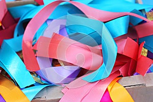 Colored ribbons