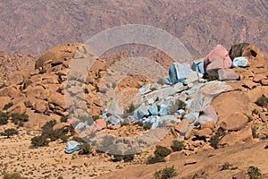 Colored rocks near Tafroute photo